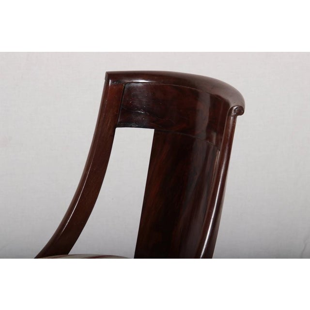 Brown Antique Gondola Chairs in Mahogany, 1830, Set of 4 For Sale - Image 8 of 18