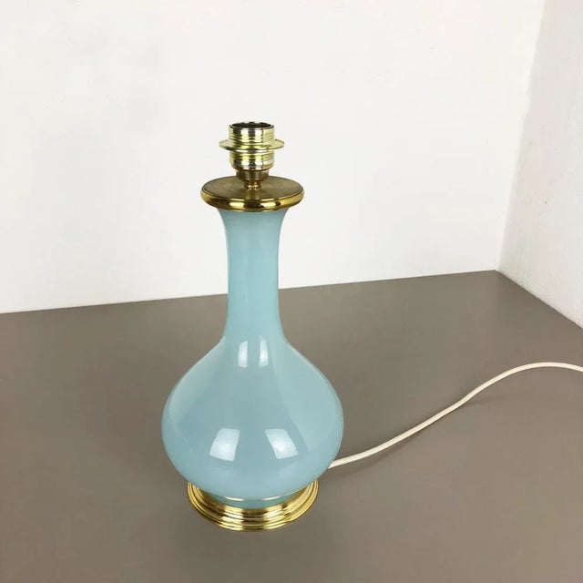 Opaline Murano Glass Table Light from Cenedese Vetri, Italy, 1960s For Sale - Image 14 of 15