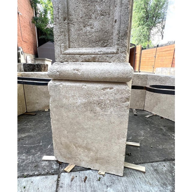 Le Louvre Carved Limestone Center Fountain From the South of France For Sale - Image 12 of 14