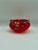 Vintage Red Murano Style Ashtray, Hand Blown Millefiori Glass Bowl Catchall For Sale - Image 4 of 6
