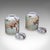 This is a pair of vintage huntsman biscuit barrels. An Oriental, ceramic lidded kitchen storage jar with rural British...