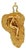 1950s Italian Handmade Modern Dancer 14k Gold Pendant For Sale