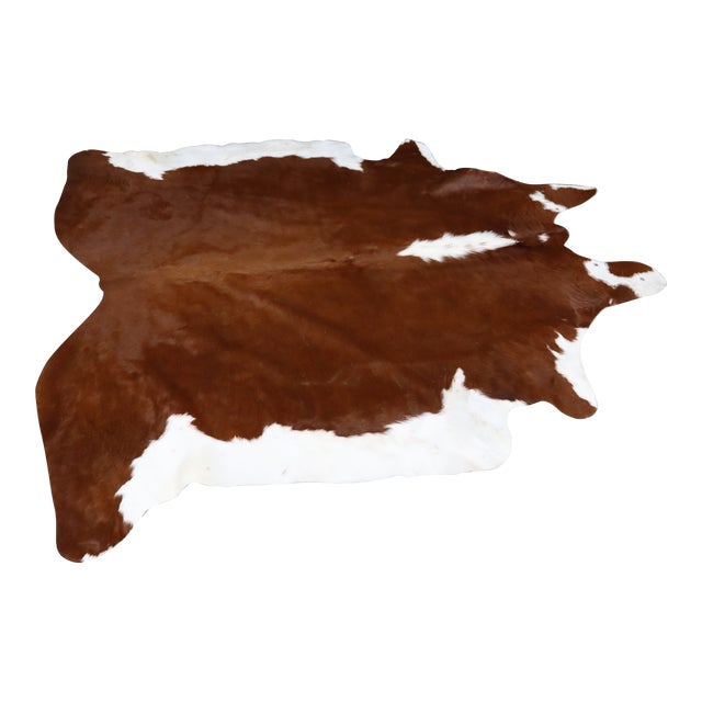 2020s Modern/Rustic Cowhide Rug | Chairish