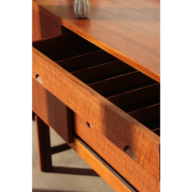 Large Scandinavian Danish Teak Sideboard, 1960s For Sale - Image 13 of 18