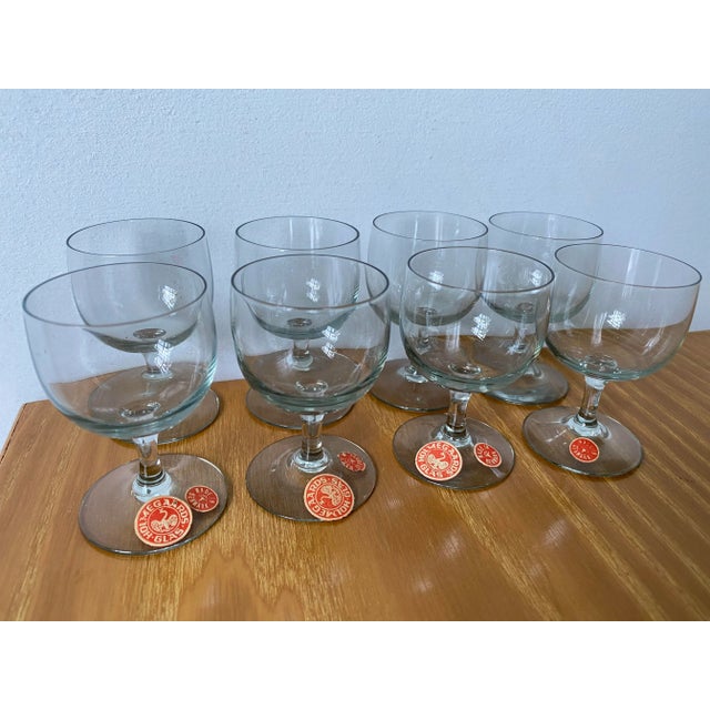 Vintage 1950s Holmegaard Denmark Elsinore Smoke Glass Cordials Stemware