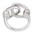 Mid 20th Century Gucci Diamond 18k White Gold Horsebit Ring, Size 7 For Sale In Los Angeles - Image 6 of 7