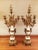 Vintage Italian Pair of 7-Light Gilt Bronze & Marble Figural Cherub Candelabras For Sale - Image 16 of 18