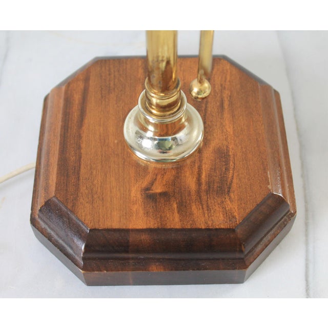 Vintage Brass Adjustable Musical Note Piano Lamp For Sale - Image 13 of 18