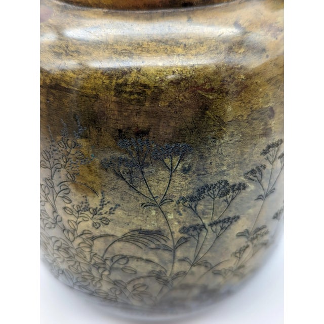 Antique Edo Period Bronze Water Pitcher in Sen Rikyu's Style For Sale In Seattle - Image 6 of 13