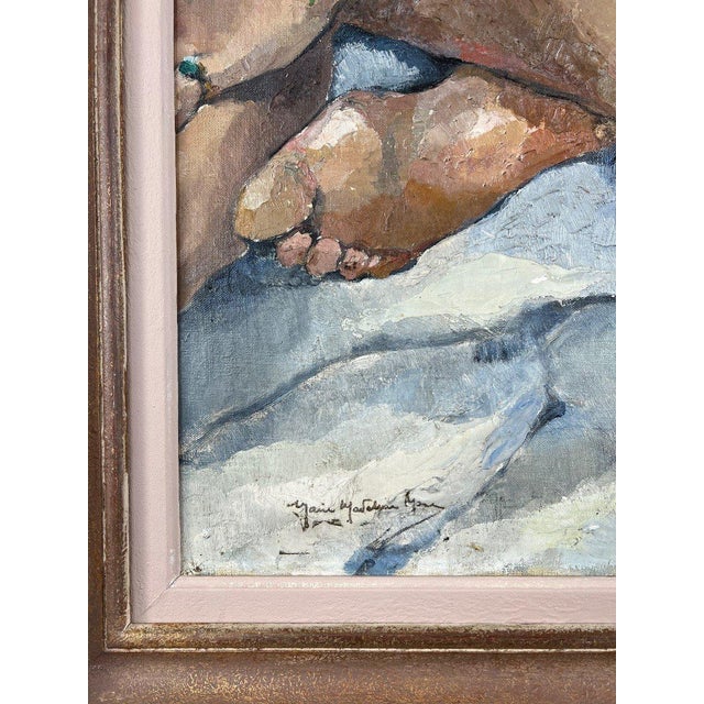 Seated Nude, 1938, Oil Painting on Canvas, Framed For Sale - Image 3 of 9