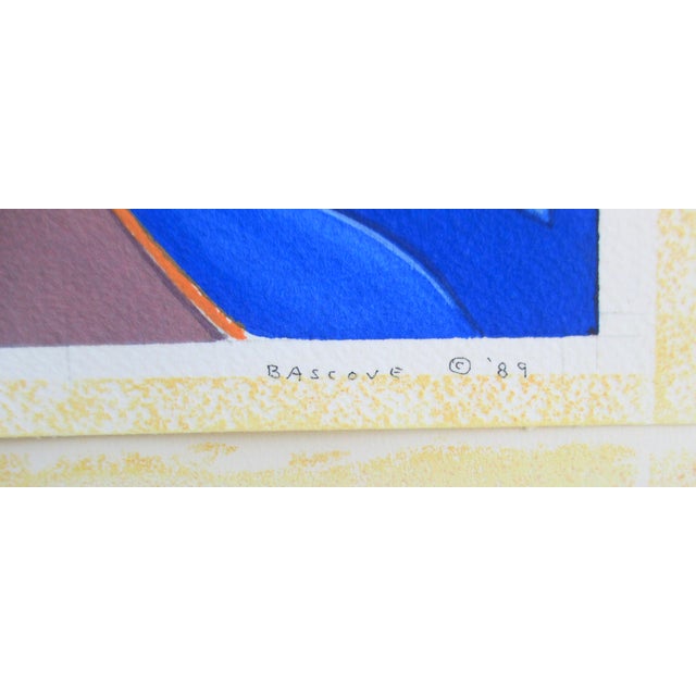 Figurative Watercolor Drawing by Bascove 89" For Sale - Image 3 of 6