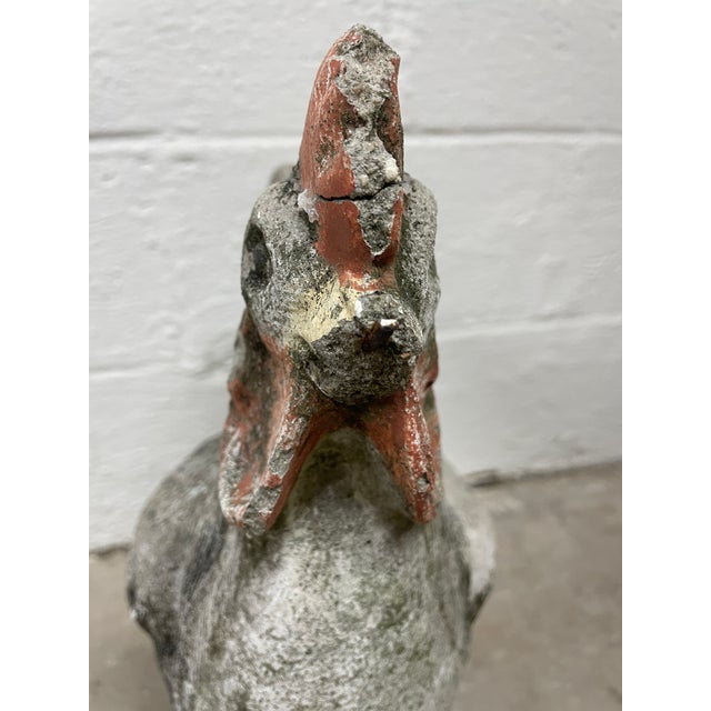 Ceramic Mid 20th Century Concrete Family of Chickens, 3 Pieces For Sale - Image 7 of 9