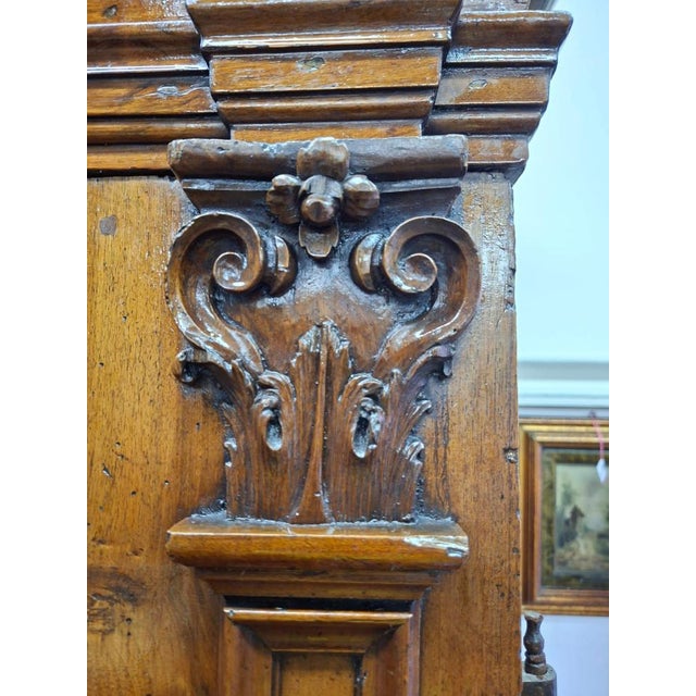 Late Baroque Genoese Linen Wardrobe in Walnut, 17th Century For Sale - Image 18 of 18