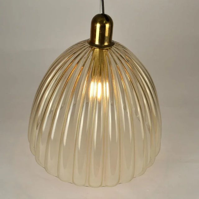 Large Bell-Shaped Murano Glass Pendant by Renato Toso, 1950s For Sale - Image 14 of 17