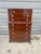 Early 20th Century Federal Style Flame Mahogany Banded Tall Chest of Drawers. For Sale - Image 9 of 11
