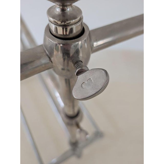 Art Deco Towel Rack in Nickel-Plating For Sale - Image 9 of 14