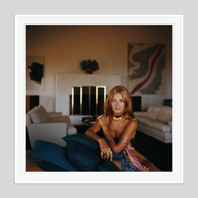 Modern Britt Ekland 1969 by Slim Aarons Framed C-Print For Sale - Image 3 of 3
