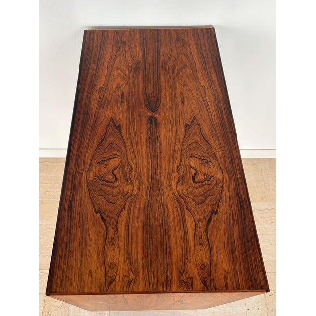 Mid-century Scandinavian Dark Wood Chest of Drawers, Denmark, 1960s For Sale - Image 6 of 14