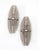 Italian Mid-Century Modern superb pair of smoked glass blades wall sconces styled after Fontana Arte. Each sconce takes 2...