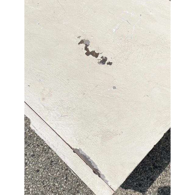 Late 20th Century Late 20th Century Breast Cancer Awareness Ribbon 3 Drawer White Carved Wood Chest Nightstand For Sale - Image 5 of 11