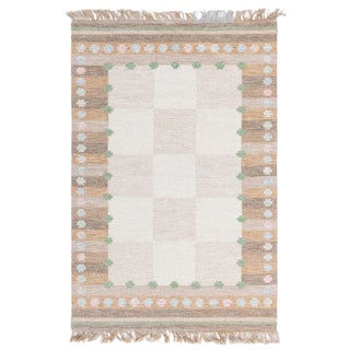 Doris Leslie Blau Vintage Swedish Flat Woven by Agda Osterberg For Sale