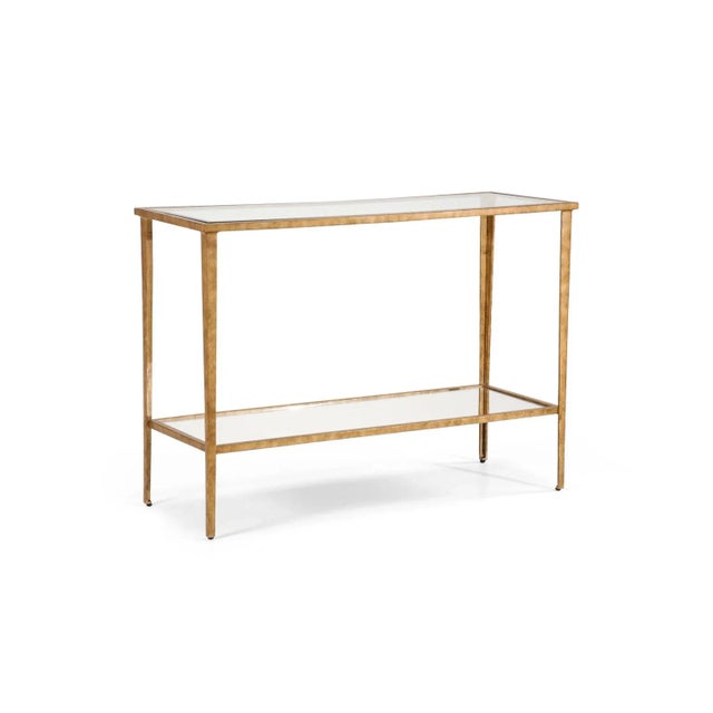 Transitional Chelsea House Carson Console in Gold For Sale - Image 3 of 3