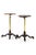 A fabulous near pair of 19th century occasional tables with mahogany tops accompanied with a cast iron base. the circular...