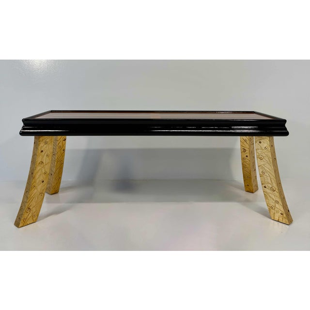 Elegant Italian Art Deco style bench, distinguished by a refined balance of geometry, precious materials and strong...