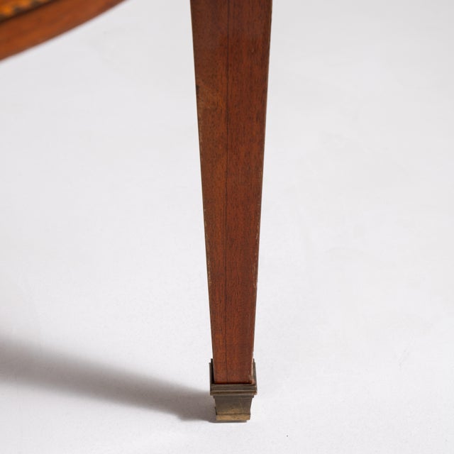Louis XVI Bouillotte Coffee Table with Marble Top and Brass Accents, Neoclassical Style, France, Early 20th Century For Sale - Image 16 of 17