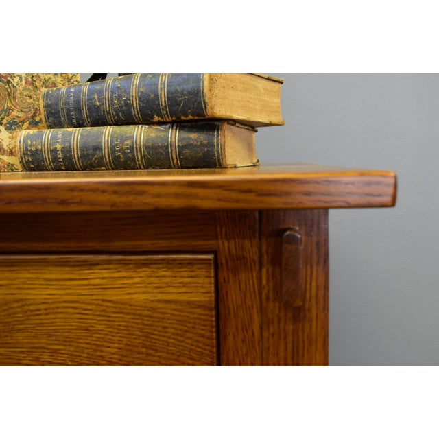 Craftsman Style Quarter Sawn Oak Sideboard - 72" - Walnut For Sale - Image 11 of 15