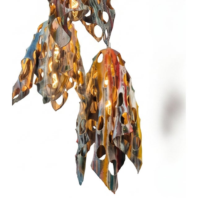 Goldenrod Ceramico Pendant Lamp by Dario Nasuti For Sale - Image 8 of 9