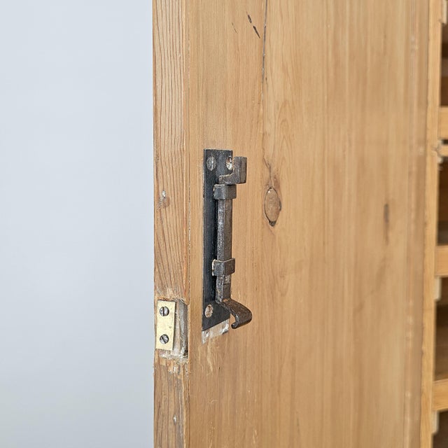 Antique English Pine Linen Press / Wardrobe - Circa 1890 For Sale - Image 14 of 18