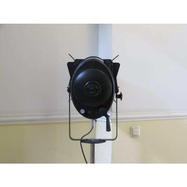 Glass Theater Spotlight Floor Lamp from A.E. Cremer, 1950s For Sale - Image 7 of 18