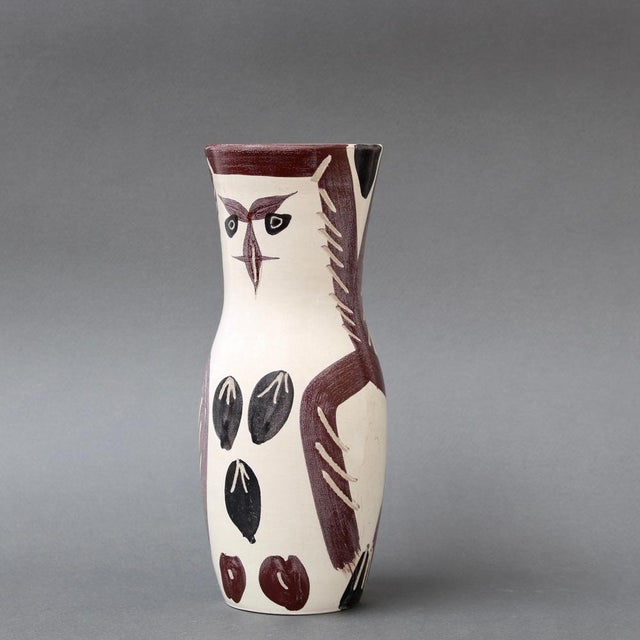 1950s Ceramic Owl Vase by Pablo Picasso for Madoura, 1952 For Sale - Image 5 of 18