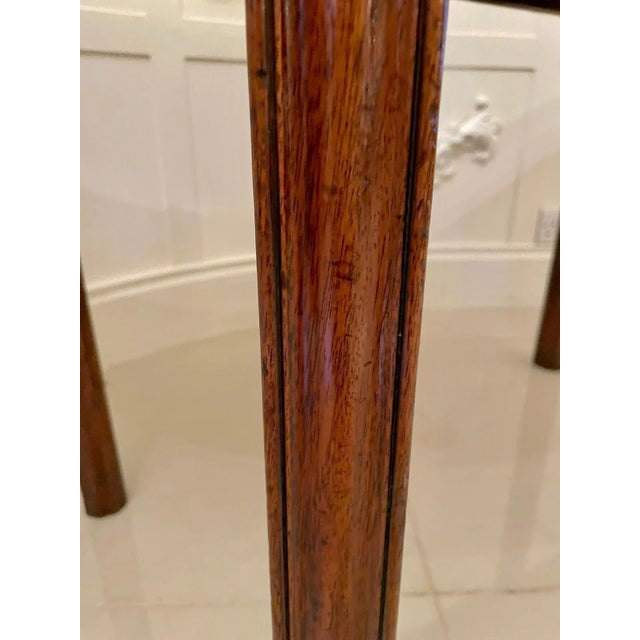 Antique George III Mahogany Demi-Lune Console Table For Sale - Image 4 of 12