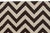 Contemporary Zig-Zag Design Brown, White Wool Rug by Doris Leslie Blau For Sale In New York - Image 6 of 7