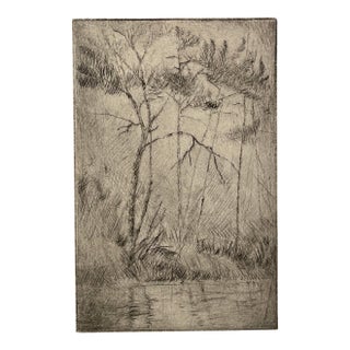 1997 David Baird Landscape Etching For Sale