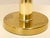 Mid-Century Modern Mid 20th Century Brass Column Table Lamp With Cream Shade For Sale - Image 3 of 5