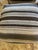 Cube Shaped Striped Upholstered Poufs For Sale In Philadelphia - Image 6 of 7