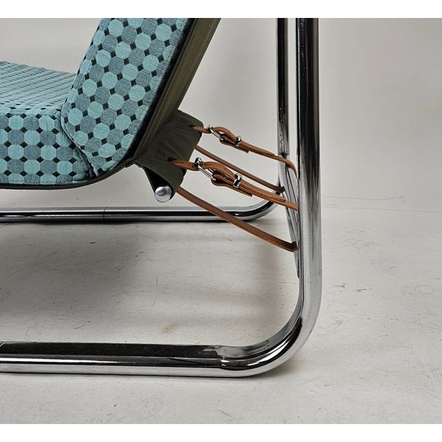 Vintage Italian Chairs in Chrome Frame, 1970s, Set of 2 For Sale - Image 4 of 18