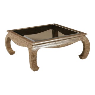 Late 20th Century Maitland and Smith Ming Style Tessellated Stone Coffee Table For Sale