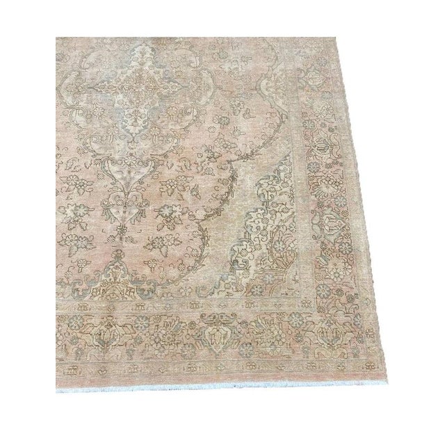 1950s Old Persian Tabriz Area Rug 8 X 11 For Sale - Image 12 of 12