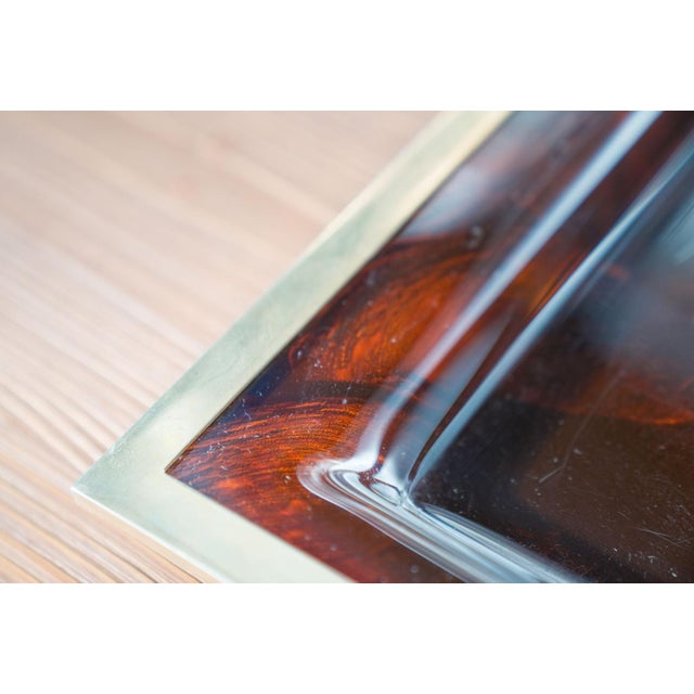 Mid-Century Acrylic and Metal Tray from Christian Dior, 1970s For Sale - Image 4 of 14