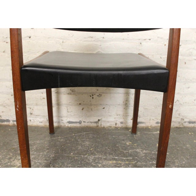 Mid 20th Century Set of Six Teak Chairs Attributed to Bramin Mobler - Made in Denmark For Sale - Image 13 of 13