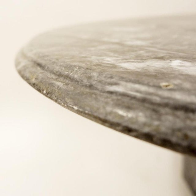 Gray Grey Marble Coffee Table, 1960s For Sale - Image 8 of 15