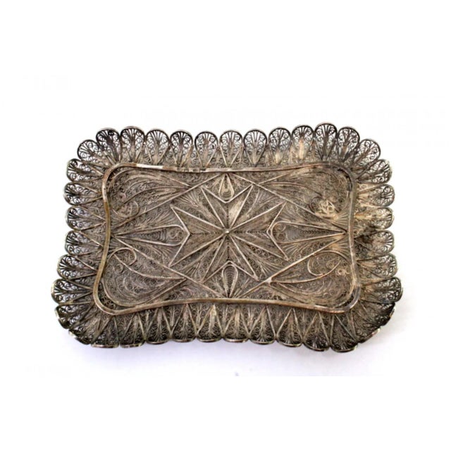 Silver Filigree Ring For Sale - Image 5 of 6