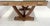 Beautiful Art Deco desk in limed oak V-shaped base with stretcher on a chromed metal plate The top is inlaid with a veneer...