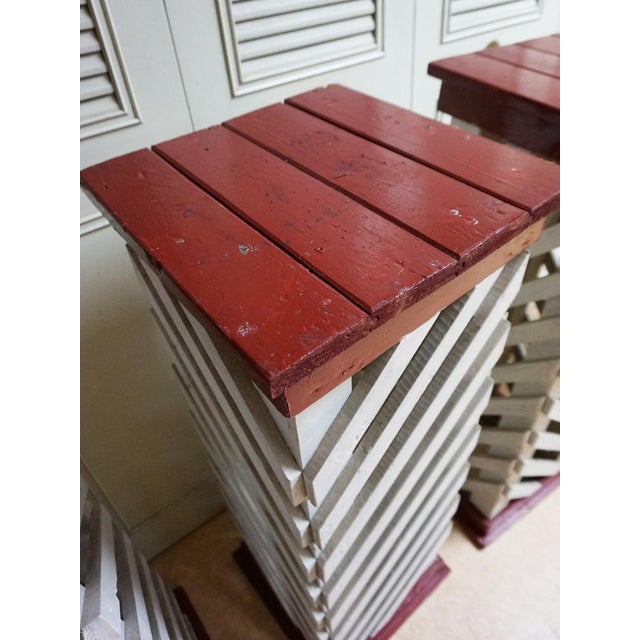 Vintage Wooden Columns, 1950s, Set of 4 For Sale - Image 12 of 17