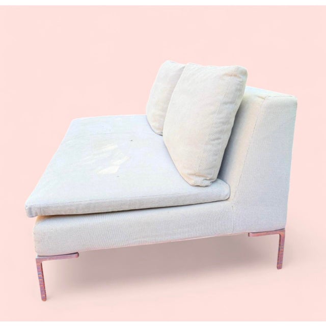 Authentic vintage B&B Italia Charles chaise designed by Antonio Citterio. One of the most iconic modern Italian seating...