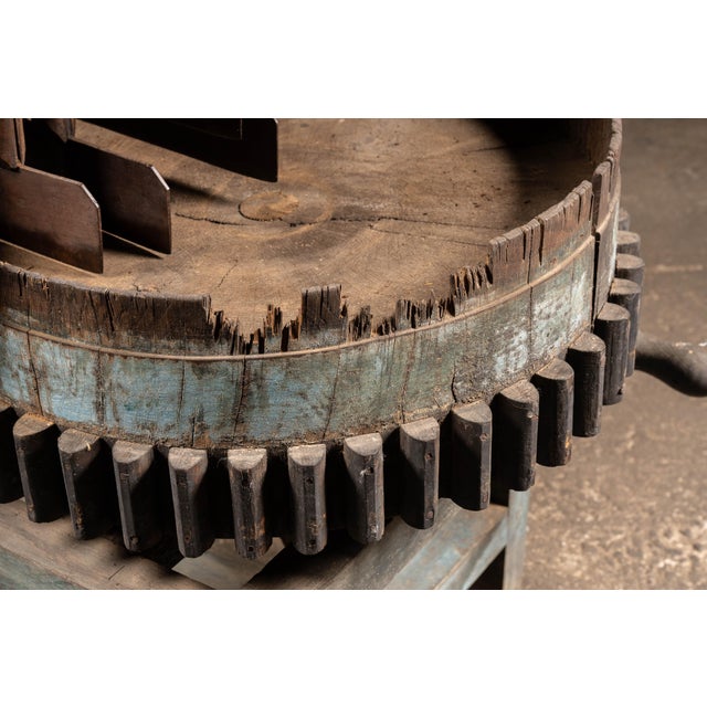 C. 1860s Rotating Wood and Cast Iron Meat Chopper For Sale - Image 9 of 13
